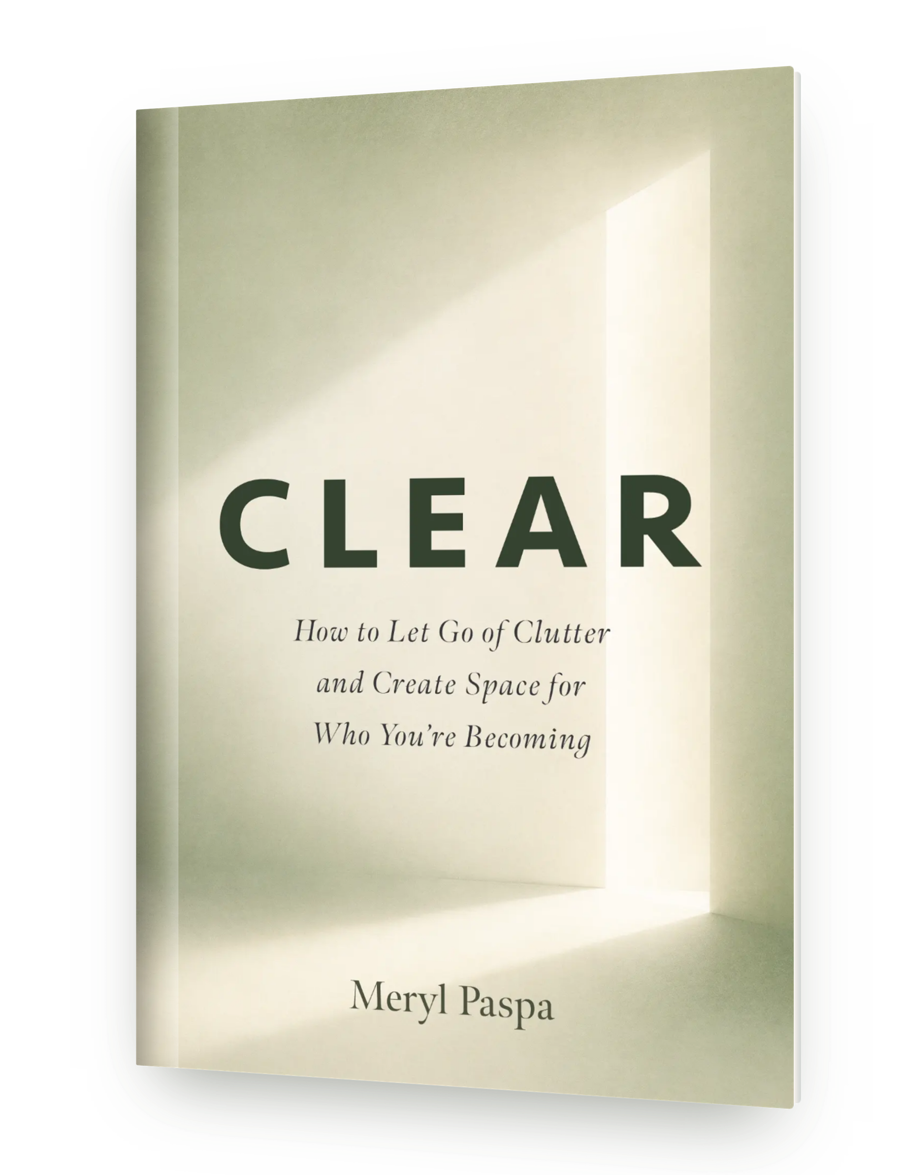Clear book mockup